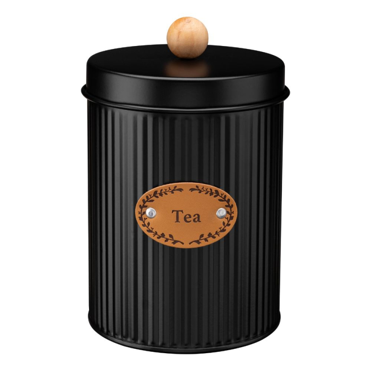 Pojemnik metalowy SIMO TEA czarny